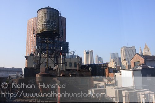 Looking towards Lower Manhattan from our hotel